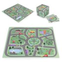 Duża mata piankowa EVA dla dzieci Miasto 90,5x90,5 cm 21 el. ECOTOYS ECOTOYS