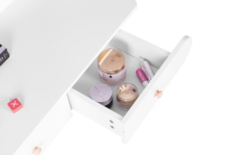 Duża nowoczesna toaletka kosmetyczna lustro półki ModernHome ModernHome