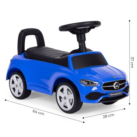 Jeździk autko Mercedes C CLASS interaktywna kierownica dźwięki niebieski MULTISTORE