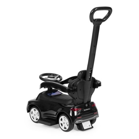 Jeździk pchacz autko Mercedes C CLASS interaktywna kierownica prowadnik czarny MULTISTORE