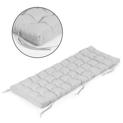 Poduszka na krzesło leżak ogrodowy szara 145 x 52 cm ModernHome ModernHome