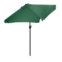 Prostokątny duży parasol ogrodowy skośny łamany z korbą zielony 200x140 cm MultiGarden MultiGarden