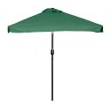 Prostokątny duży parasol ogrodowy skośny łamany z korbą zielony 200x140 cm MultiGarden MultiGarden