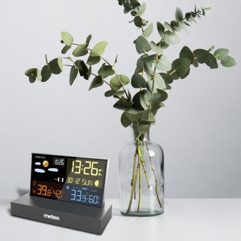 Stacja pogodowa METEO SP110C z DCF czarna METEO