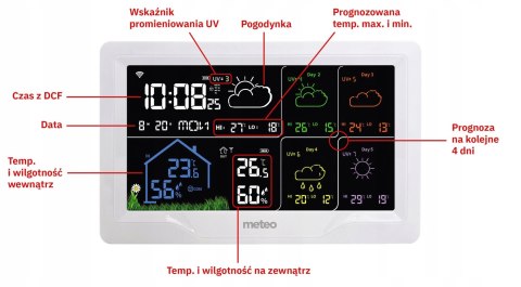 Stacja pogodowa WIFI z prognozą pogody METEO
