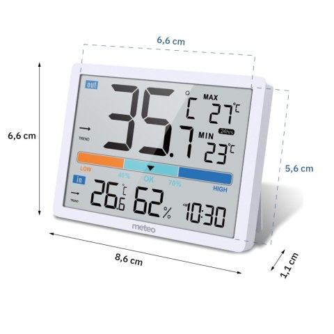 Stacja pogodowa biała METEO