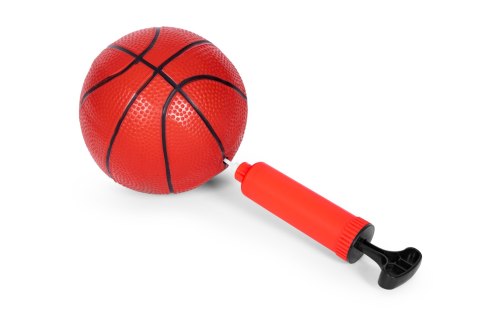 Tablica z koszem do koszykówki stojąca regulowana wysokość piłka pompka MULTISTORE