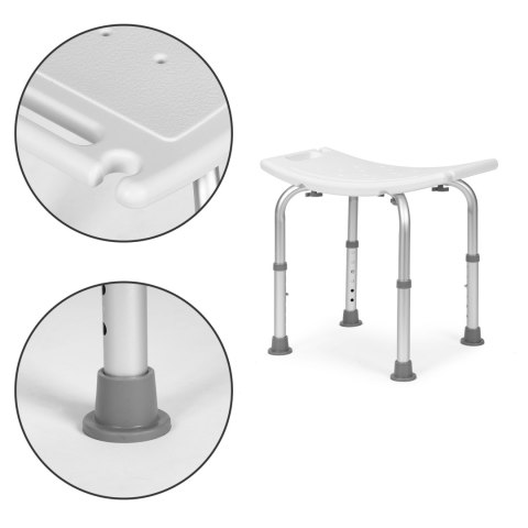 Taboret krzesełko prysznicowe łazienkowe rehabilitacyjne ModernHome ModernHome