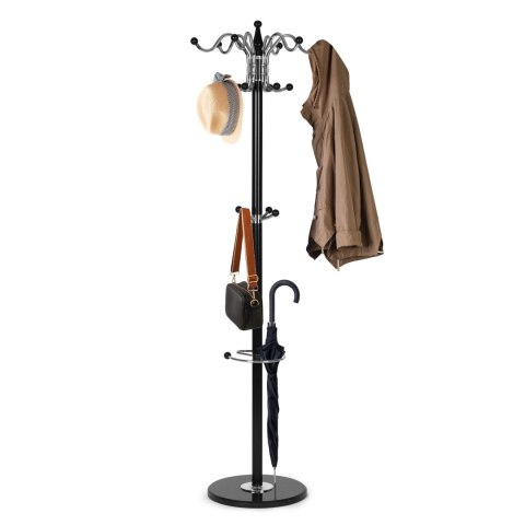 Wieszak na ubrania stojący 16 haczyków metal 172 cm ModernHome ModernHome