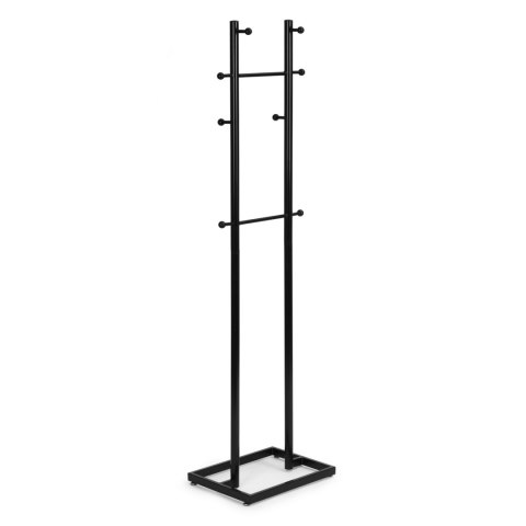 Wieszak stojący 8 haczyków 175 cm metal czarny ModernHome ModernHome