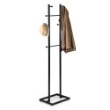 Wieszak stojący 8 haczyków 175 cm metal czarny ModernHome ModernHome