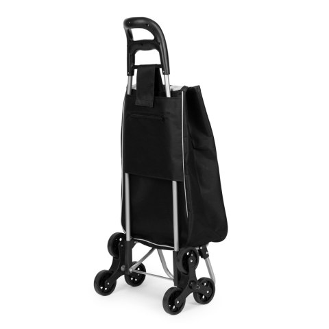Wózek na zakupy torba 25 litrów na 6 kółkach metalowy stelaż czarny ModernHome ModernHome