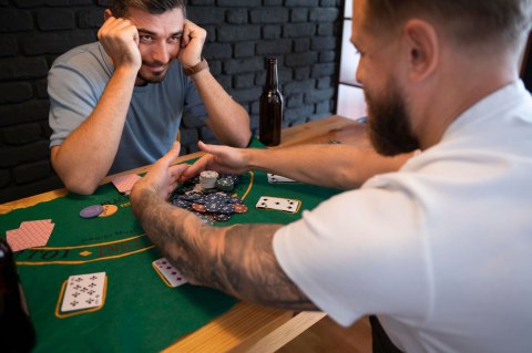 Zestaw do pokera blackjacka 500 żetonów 2 talie kart kości mata do gry zamykana walizka MULTISTORE