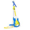 Zestaw gitara elektryczna mikrofon statyw dla dzieci MP3 - niebieska MULTISTORE