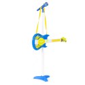 Zestaw gitara elektryczna mikrofon statyw dla dzieci MP3 - niebieska MULTISTORE