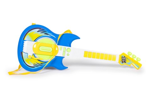 Zestaw gitara elektryczna mikrofon statyw dla dzieci MP3 - niebieska MULTISTORE