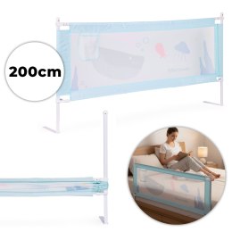 Barierka ochronna na łóżko 200 cm osłona zabezpieczenie dla dzieci ECOTOYS ECOTOYS