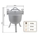 Kociołek żeliwny 8l garnek myśliwski pieczonki na ognisko grill BD-482 348200