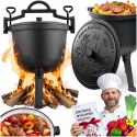 Kociołek żeliwny emaliowany garnek 11l na ognisko grill BD-481 348110
