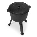 Kociołek żeliwny emaliowany 5L stojący garnek myśliwski ognisko grill MultiGarden MultiGarden