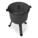 Kociołek żeliwny emaliowany 8L stojący garnek myśliwski ognisko grill MultiGarden MultiGarden
