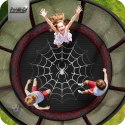Trampolina ogrodowa 13ft/404cm z siatką zewnętrzną i drabinką Neo-Sport