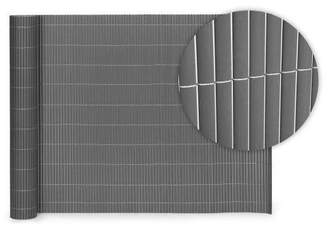 Dwustronna mata bambusowa 100x500 cm na balkon taras ogrodzenie antracyt MultiGarden MultiGarden