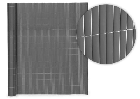 Dwustronna mata bambusowa 150x300 cm na balkon taras ogrodzenie antracyt MultiGarden MultiGarden