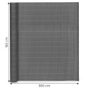 Dwustronna mata bambusowa 150x300 cm na balkon taras ogrodzenie antracyt MultiGarden MultiGarden