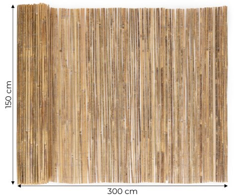 Dwustronna mata bambusowa 150x300 cm na balkon taras ogrodzenie naturalna MultiGarden MultiGarden