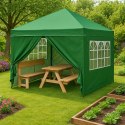 Namiot pawilon ogrodowy 3x3 m rozkładany automatycznie + 4 ścianki boczne MultiGarden MultiGarden