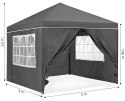 Namiot pawilon ogrodowy 3x3 m rozkładany automatycznie + 4 ścianki boczne MultiGarden MultiGarden