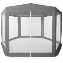 Namiot pawilon ogrodowy handlowy 2x2x2 m z moskitierą szary MultiGarden MultiGarden