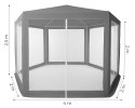 Namiot pawilon ogrodowy handlowy 2x2x2 m z moskitierą szary MultiGarden MultiGarden