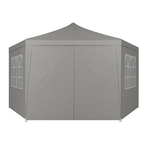Namiot pawilon ogrodowy handlowy 2x2x2 m z oknami szary MultiGarden MultiGarden