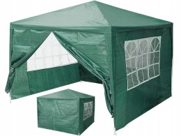 Namiot pawilon ogrodowy handlowy 3x3 m 4 ścianki zielony MultiGarden MultiGarden