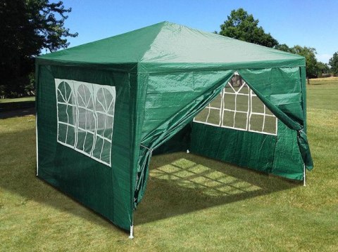 Namiot pawilon ogrodowy handlowy 3x3 m 4 ścianki zielony MultiGarden MultiGarden