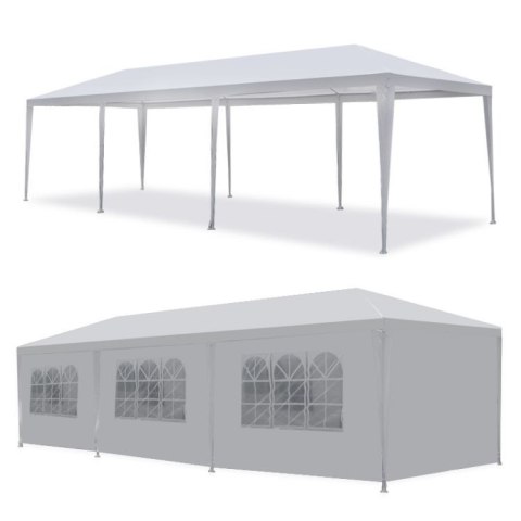 Namiot pawilon ogrodowy handlowy 3x9 m 8 ścianek biały MultiGarden MultiGarden