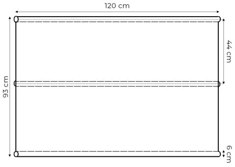 Siedzisko podkład do huśtawki ogrodowej 120x93 cm szare MultiGarden MultiGarden