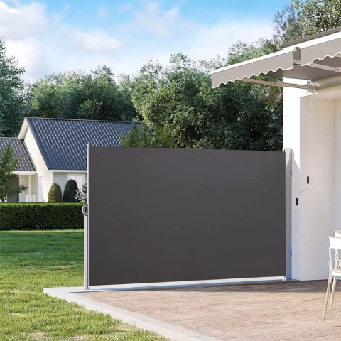 Składana markiza 300x180 cm boczna roleta parawan do ogrodu na taras antracyt MultiGarden MultiGarden