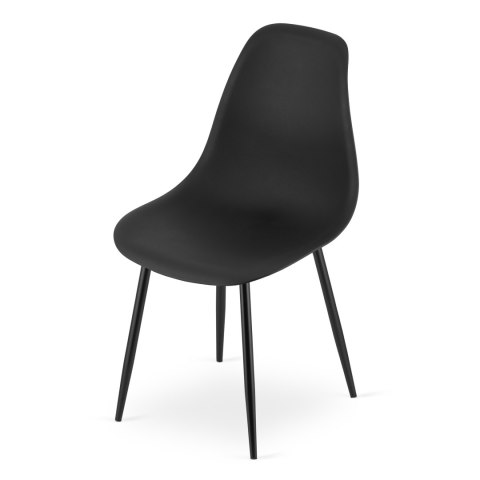 Zestaw Stół NP 120x80cm Artisan nogi czarne + 4 krzesła WAT czarne / nogi czarne