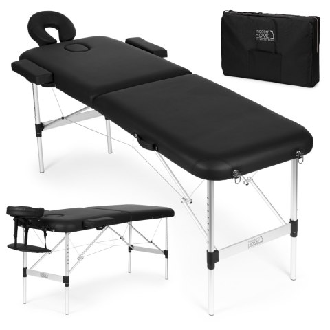 Aluminiowy stół do masażu i rehabilitacji 2-segmentowy składany w walizkę + torba ModernHome ModernHome