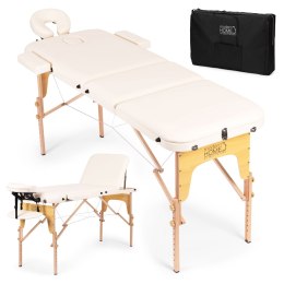 Drewniany stół do masażu i rehabilitacji 3-segmentowy składany w walizkę + torba ModernHome ModernHome