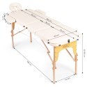 Drewniany stół do masażu i rehabilitacji 3-segmentowy składany w walizkę + torba ModernHome ModernHome