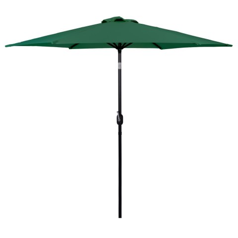 Duży parasol ogrodowy skośny łamany z korbą 6 żeber zielony 270 cm MultiGarden MultiGarden