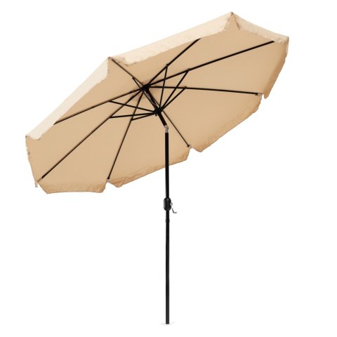 Parasol ogrodowy duży 3 m skośny łamany z korbą beż MultiGarden MultiGarden