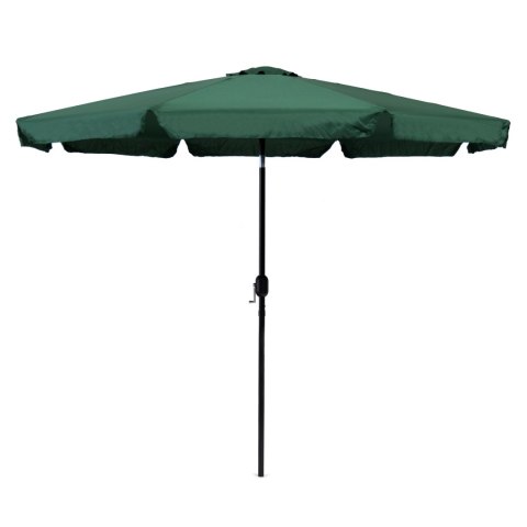 Parasol ogrodowy duży 3 m skośny łamany z korbą zielony MultiGarden MultiGarden
