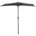 Parasol ogrodowy pół-parasol ścienny na taras 2,7 m szary MultiGarden MultiGarden