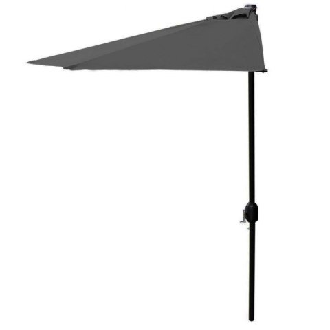 Parasol ogrodowy pół-parasol ścienny na taras 2,7 m szary MultiGarden MultiGarden