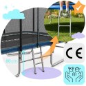 Trampolina ogrodowa prostokątna 10x7ft/305x213cm z siatką zewnętrzną i drabinką Neo-Sport